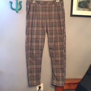 Men’s Brown Plaid Pants